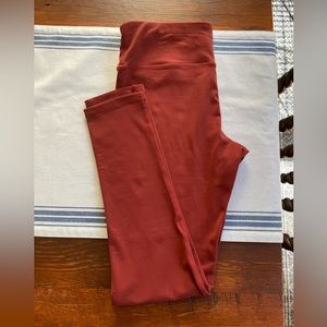 Queenie Ke Rust Red Orange Leggings Size M